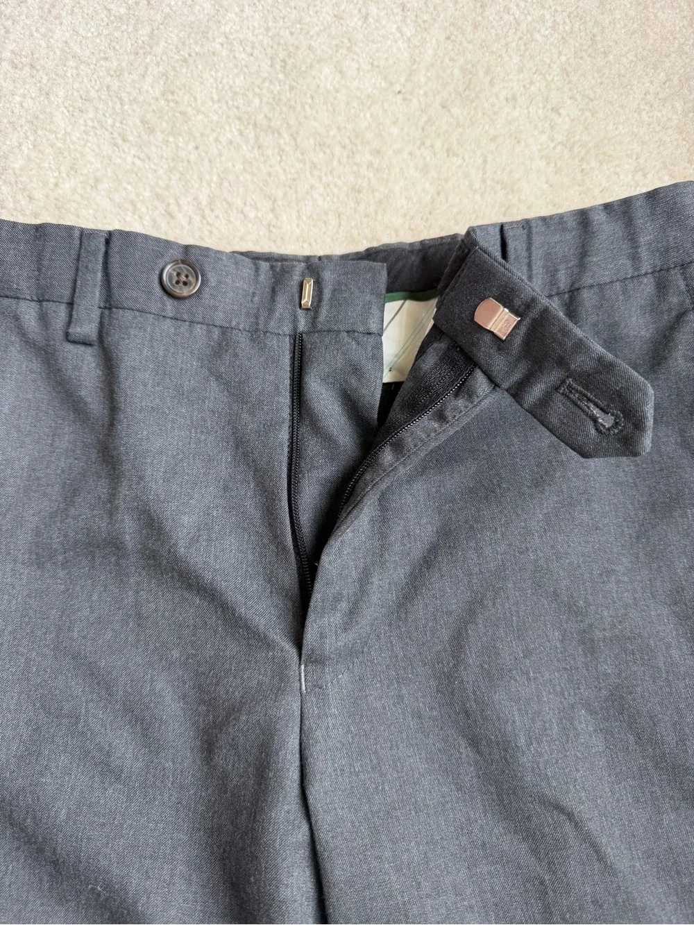 Lauren Ralph Lauren Dress Suit Pants Slacks Charcoal Gray Boys Size 12
